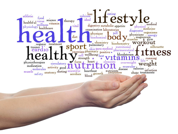 nuage de mots nutrition ou alimentation
  - Photo, image