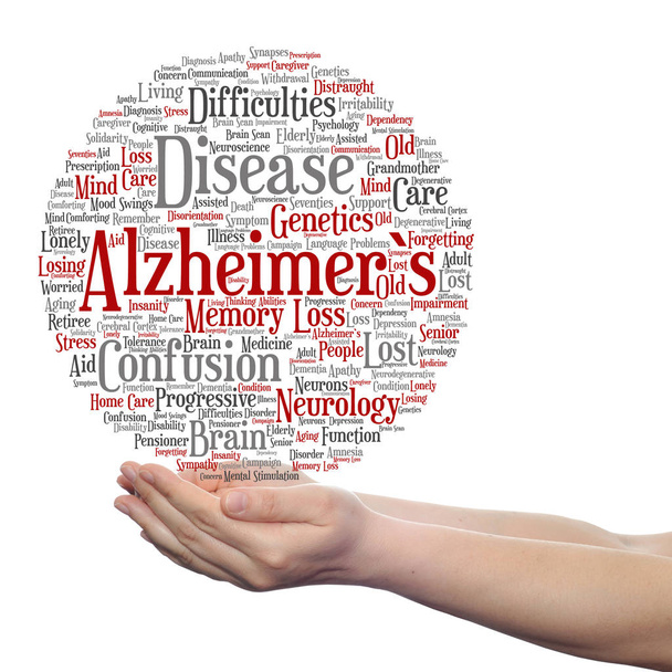  conceptuele van Alzheimer symptomen  - Foto, afbeelding