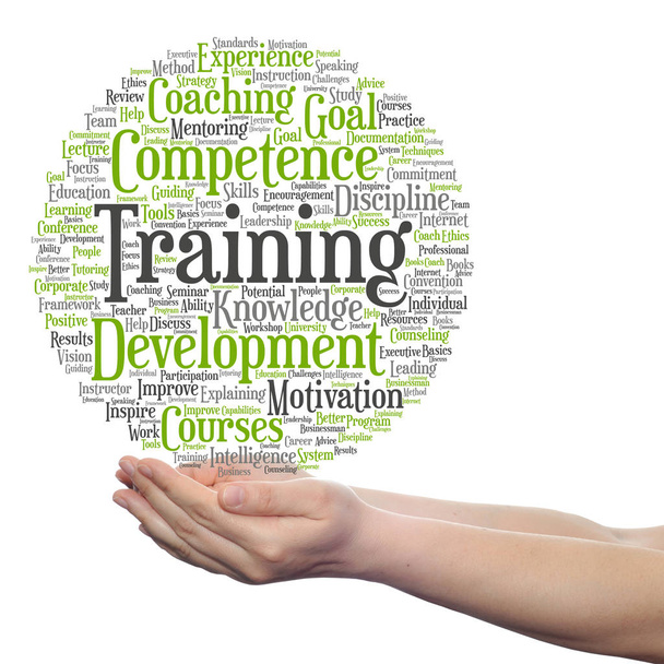 Nube conceptual de entrenamiento, entrenamiento o aprendizaje
 - Foto, imagen