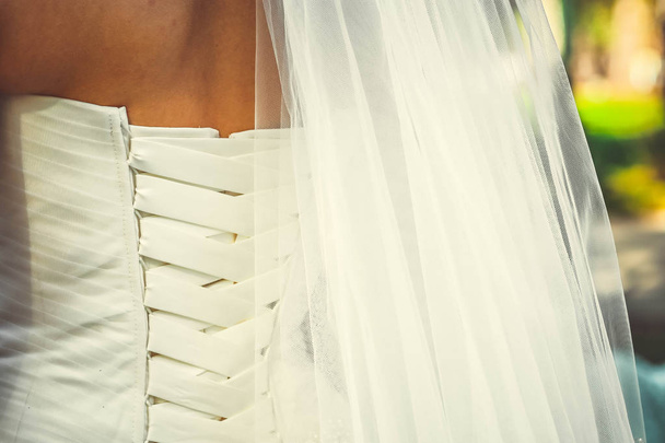 white wedding dress - Photo, Image