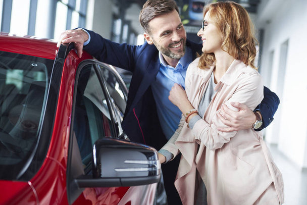 Couple buying new car - Photo, Image