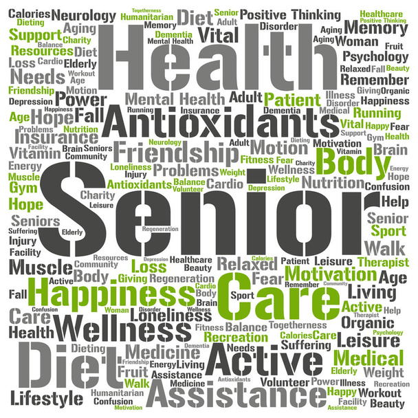 conceptual old senior health - Photo, Image