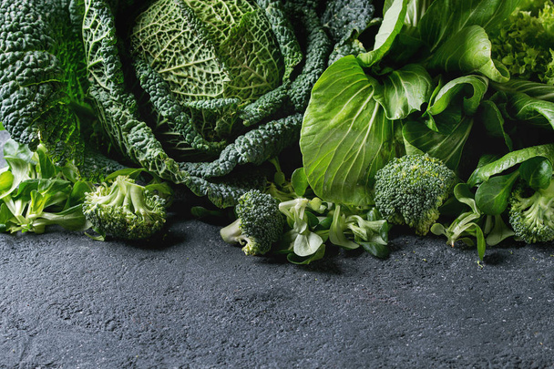 Green salads and cabbage - Fotó, kép