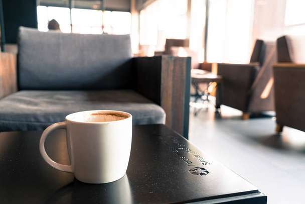 coffee cup in cafe - Фото, изображение