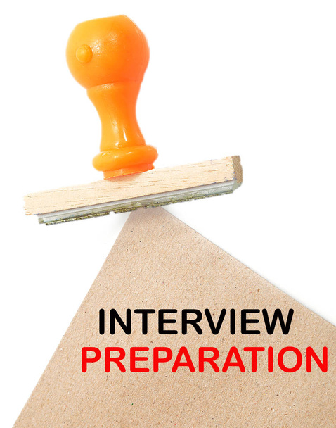 Συνέντευξη προετοιμασία σφραγίδες κειμένου - Φωτογραφία, εικόνα