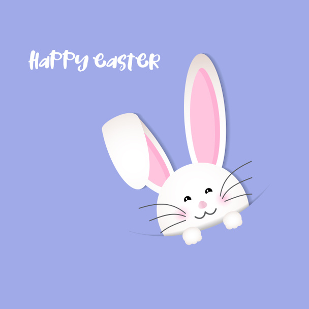 Cute Easter Bunny background - Vector, Image