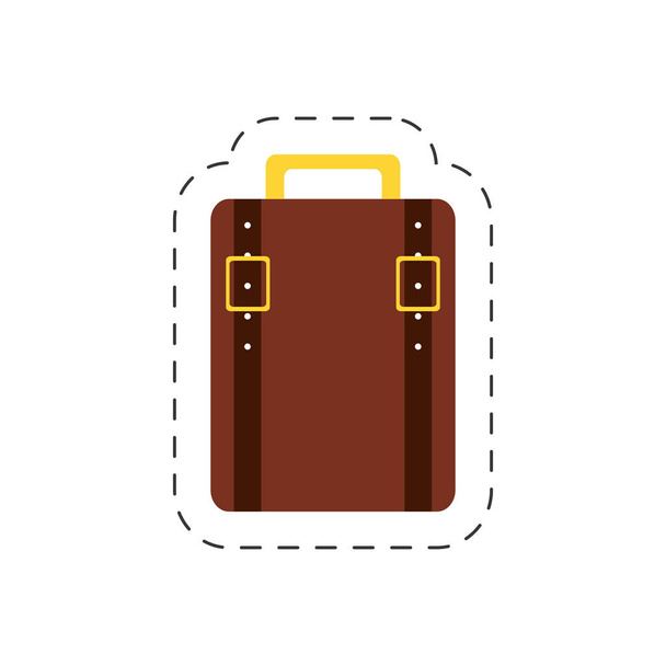 turistické cestovní zavazadlo kufr - Vektor, obrázek