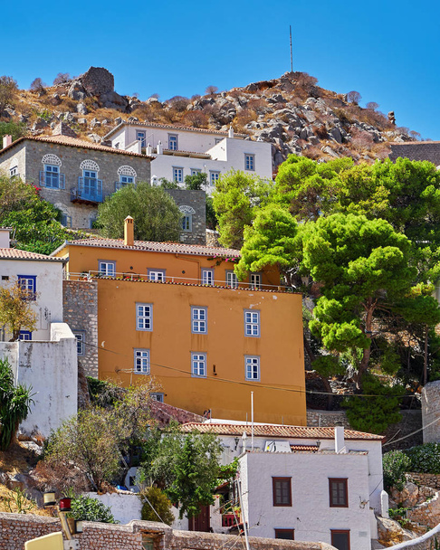 Greece, view of Hydra island town - Photo, Image