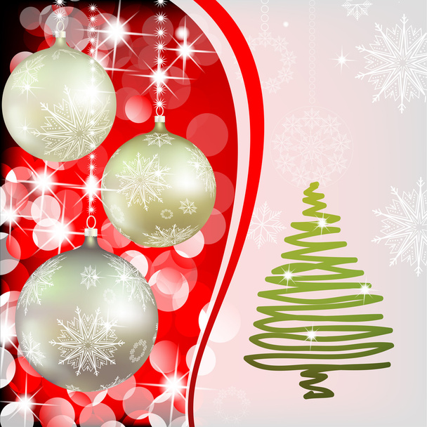 Hintergrund mit Weihnachten - Vektor, Bild