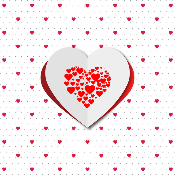 happy Valentine's day card - Vector, Imagen