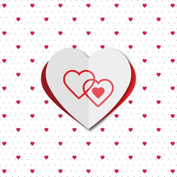 happy Valentine's day card - Vector, afbeelding