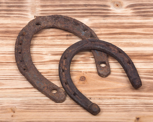 Old rusty vintage good luck horseshoe - Photo, Image