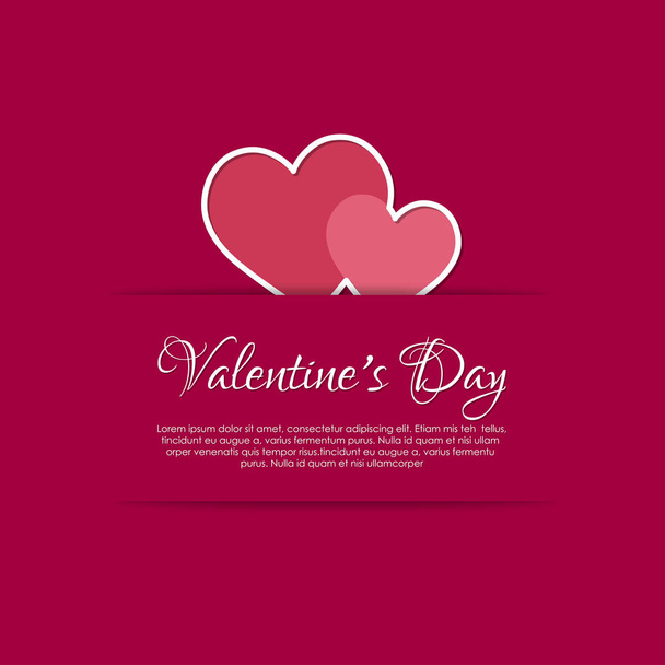 happy Valentine day card - Διάνυσμα, εικόνα