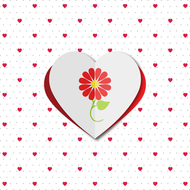 happy Valentine day card - Vector, imagen