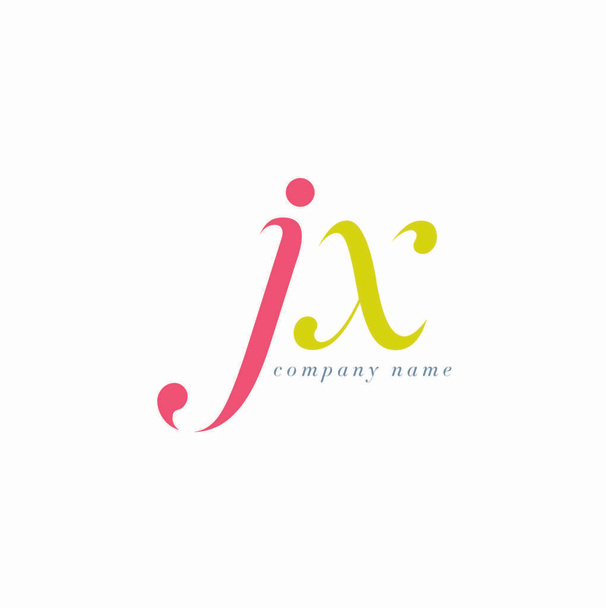 Jx 文字ロゴのテンプレート - ベクター画像