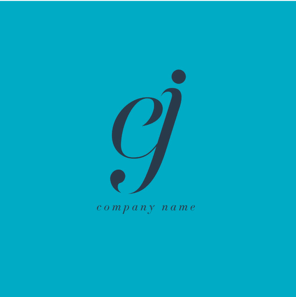 EJ harf Logo şablonu - Vektör, Görsel