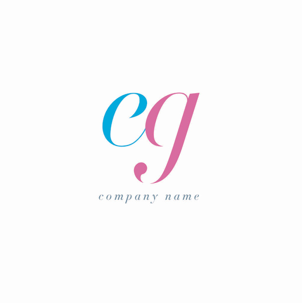Шаблон логотипа EG Letters
 - Вектор,изображение