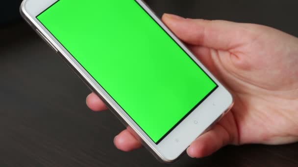Ekran dotykowy Smartphone biały - Materiał filmowy, wideo