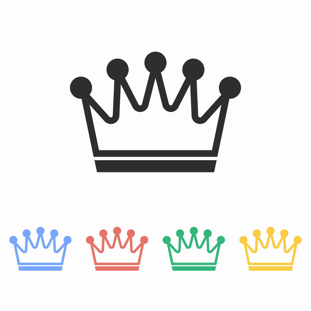 Crown - vector icon. - Vector, Imagen