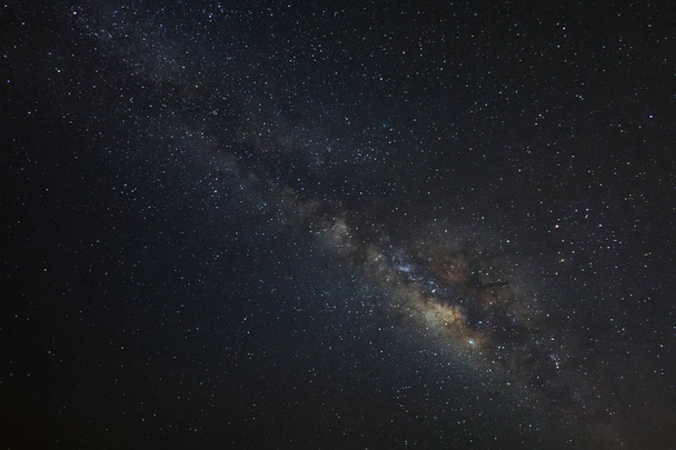 Milky Way Galaxy, Long exposure photograph.with grain - Photo, Image