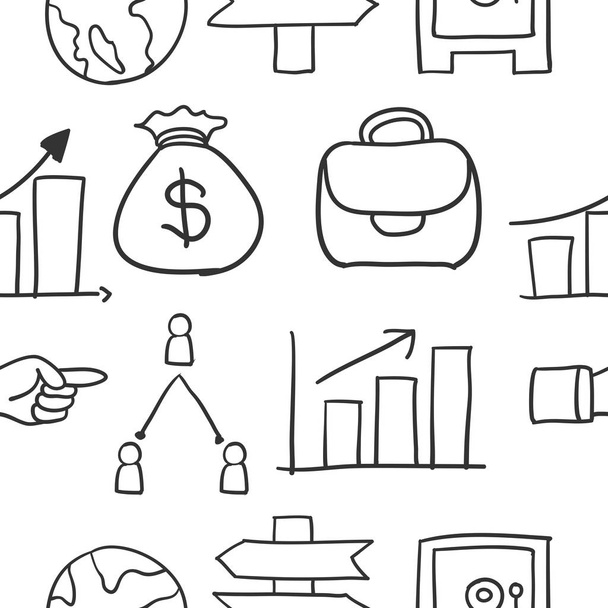 Doodle of business style design - Vector, Image