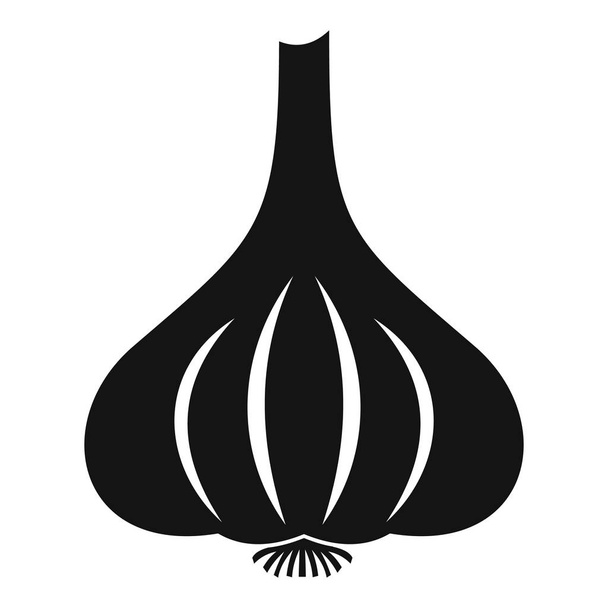 Garlic icon, simple style - Vecteur, image