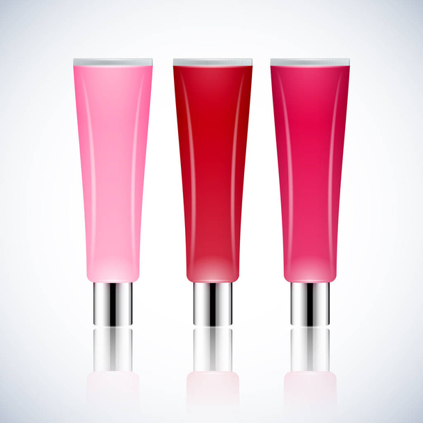 Vector Realistic lip gloss package design - Vetor, Imagem