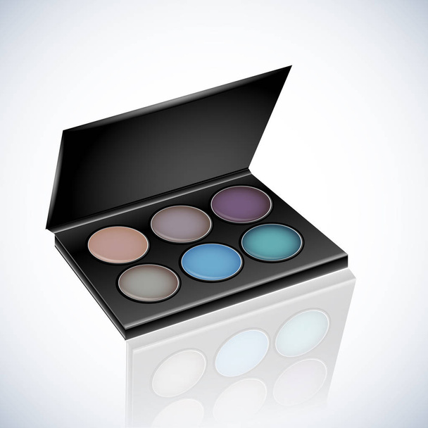 Makeup Cosmetics Eyeshadow Palette - Вектор, зображення