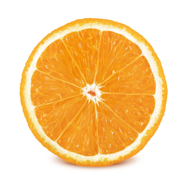 Slice of orange isolated on white background - Foto, Bild