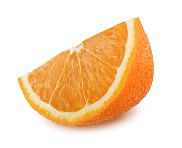 Slice of orange isolated on white background - Foto, Bild