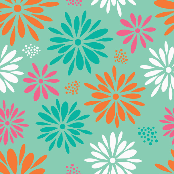 Seamless floral background. Print. Repeating background. Cloth design, wallpaper. - Vector, imagen