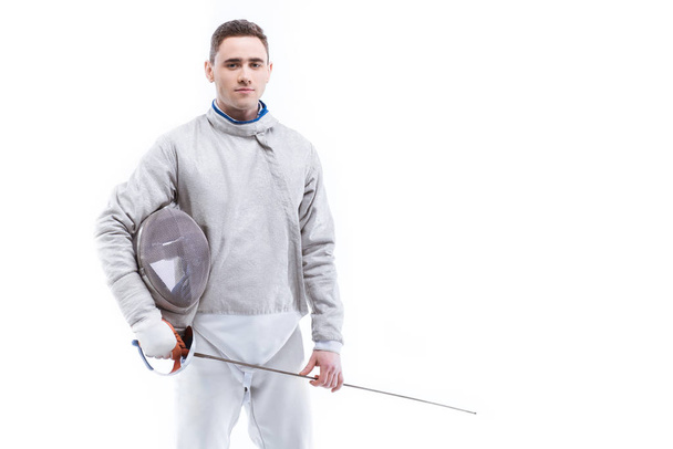 Young man professional fencer  - Foto, immagini