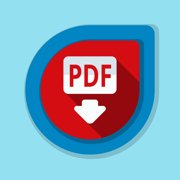 PDF document sign icon - Vector, Image