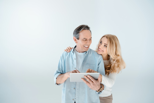 Couple using digital tablet  - Photo, Image