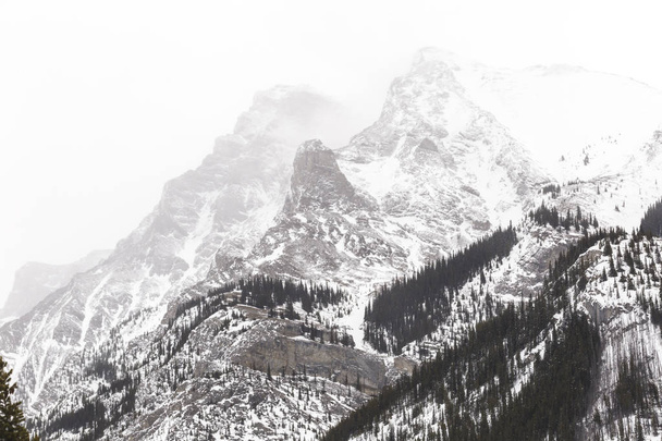 Скалистые горы зимой
 - Фото, изображение