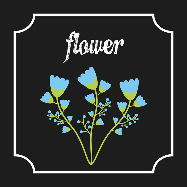 belo ícone de flor - Vetor, Imagem
