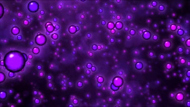 Travel through Orbs and Spheres Animation - Loop Violet - Footage, Video