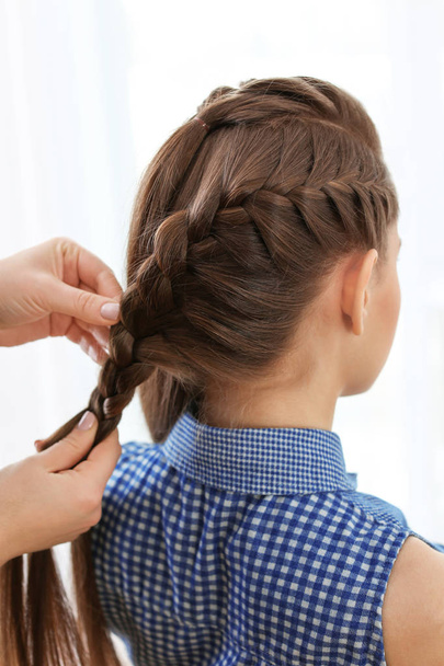 woman with nice braid hairstyle - Fotografie, Obrázek