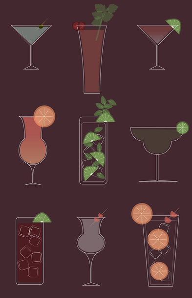 Selection of cocktail - Fotoğraf, Görsel