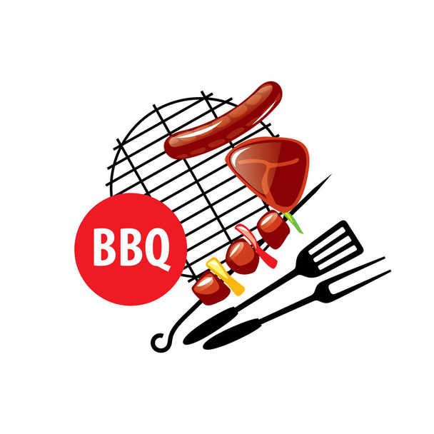 Логотип барбекю
 - Вектор,изображение