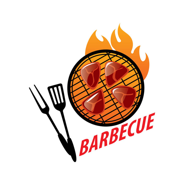 Barbecue partito logo
 - Vettoriali, immagini