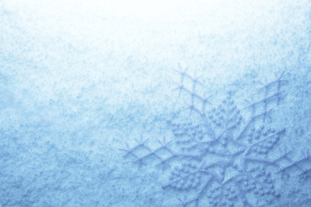 Snowflakes on snow - Foto, afbeelding