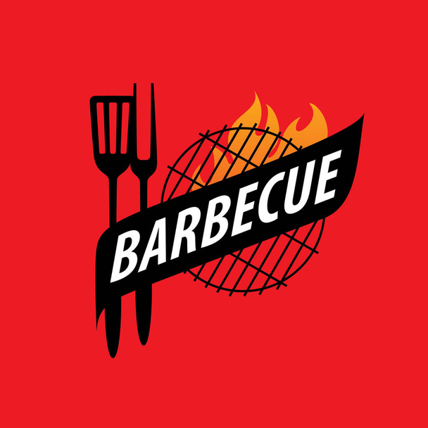 Barbecue partij logo - Vector, afbeelding