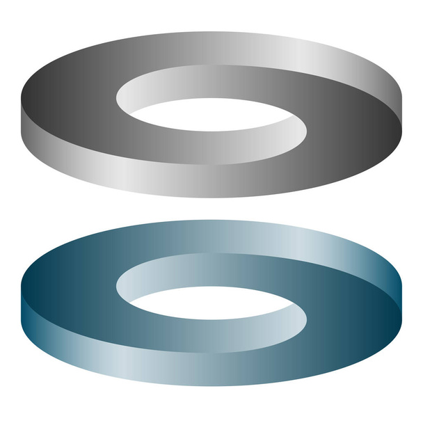 Круглая оптическая иллюзия
 - Вектор,изображение