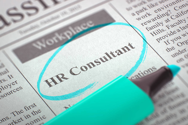 HR Consultant Hiring Now. 3d. - Photo, Image