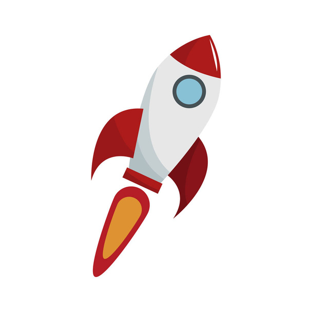 space rocket icon - ベクター画像