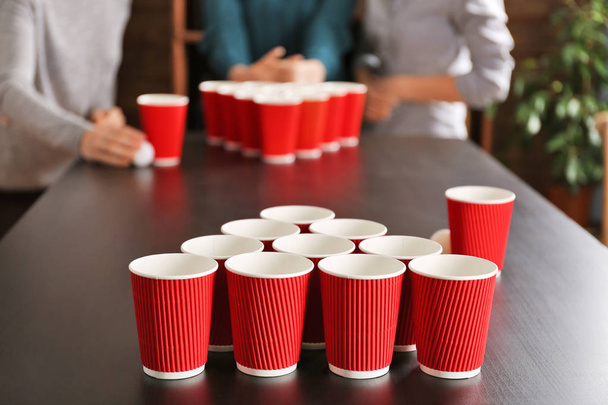 People playing Beer Pong  - Photo, Image