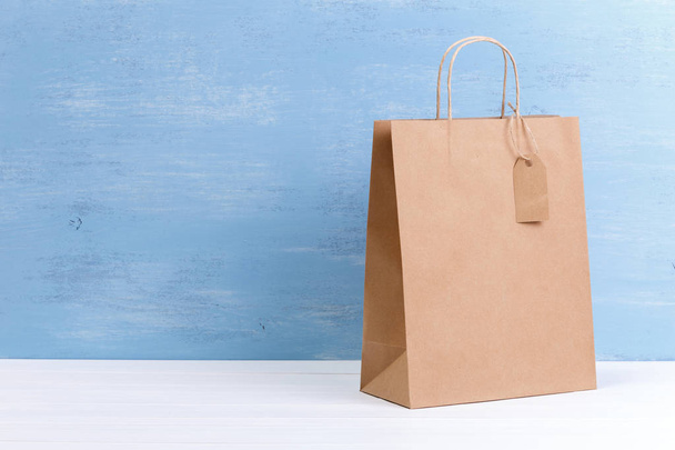 Mockup of blank shopping bag. Sale concept. - Fotografie, Obrázek