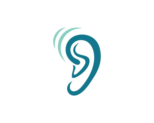 耳ロゴ健康シンボルとテンプレート ベクトル - ベクター画像