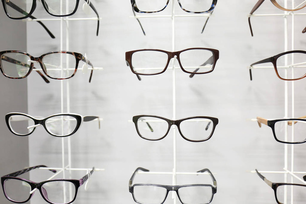 spectacles in ophthalmic store - Foto, Imagem